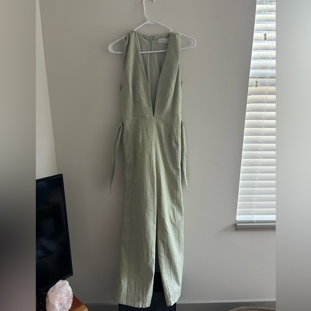 Sage The Label Light Green Jumpsuit